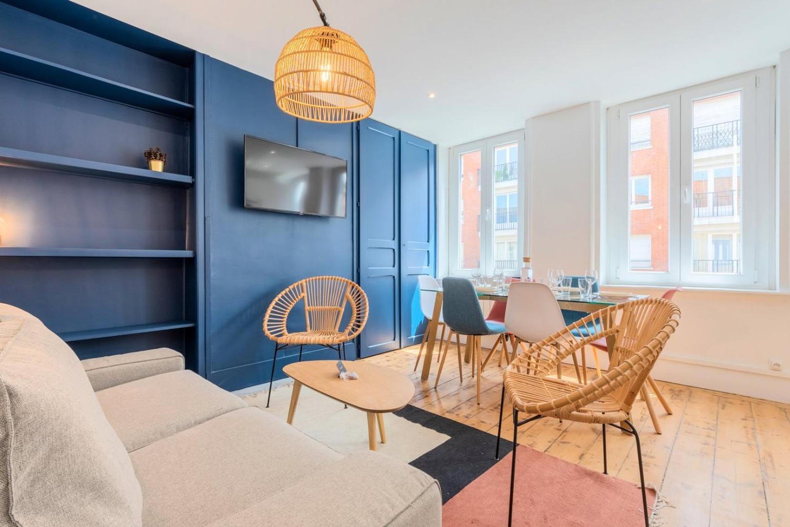 Bright 3-Bedroom 2-Bathroom Flat Lille Bagian luar foto